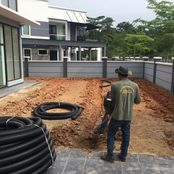 INSTALL INDRAINAGE PIPE